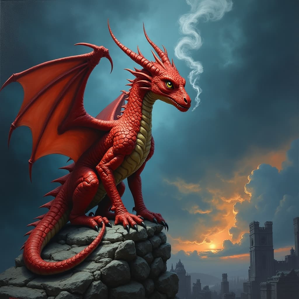 Drago Rosso Giovane